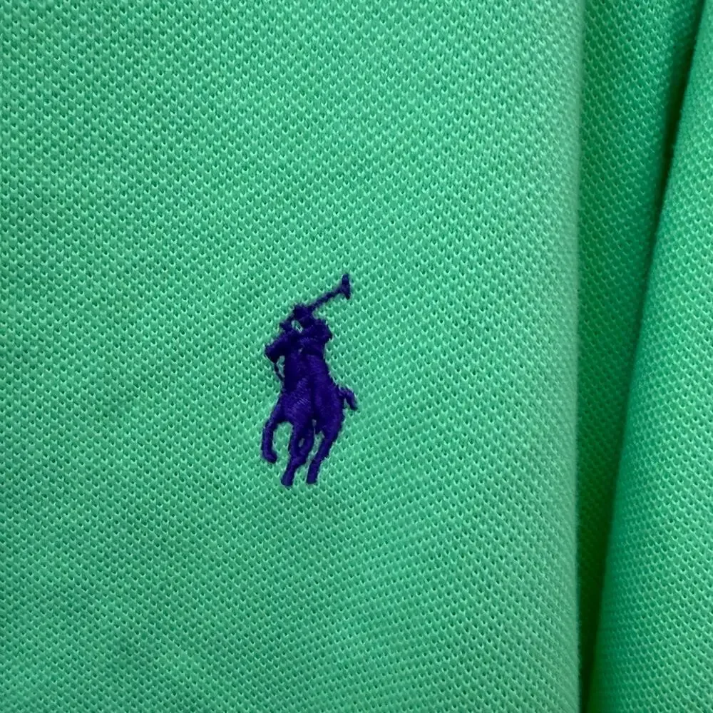 Ralph Lauren Men 3XLT Green Short Sleeve Classic Polo Shirt Preppy Casual Cotton